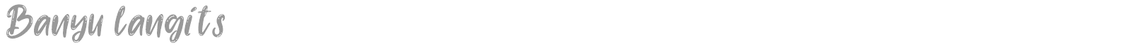 Banyu Langits font preview